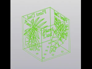 Plant Dad planter 3D Print Model