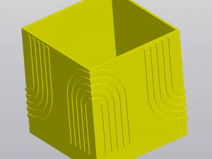 Square Rainbow planter 3D Print Model
