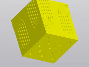 Square Rainbow planter 3D Print Model