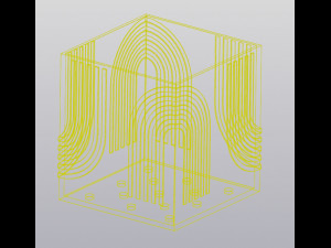 Square Rainbow planter 3D प्रिंट मॉडल