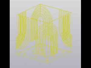 Square Rainbow planter 3D Print Model