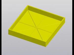 Square Rainbow planter 3D Print Model