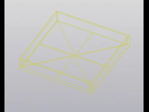Square Rainbow planter 3D Print Model