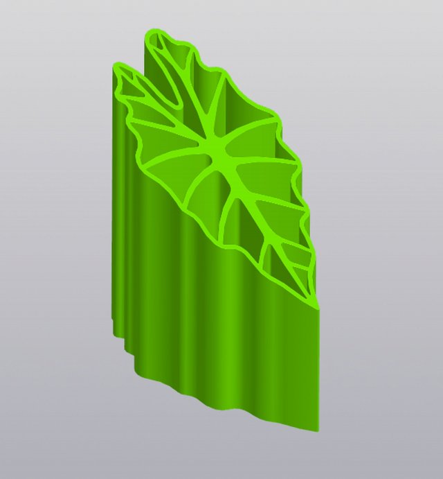 Alocasia Penholder 3D Принт Модель .c4d .max .obj .3ds .fbx .stl .blend 