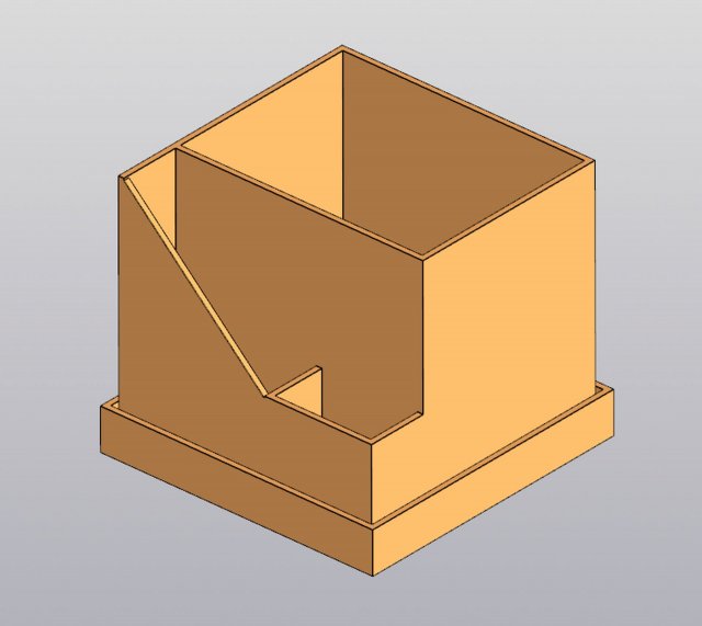 Planter Penholder Box 3D-Druckmodell .c4d .max .obj .3ds .fbx .stl .blend 