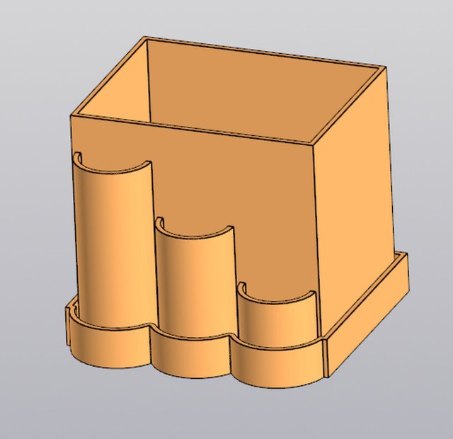 Planter Penholder round box 3D Baskı Modeli .c4d .max .obj .3ds .fbx .stl .blend 