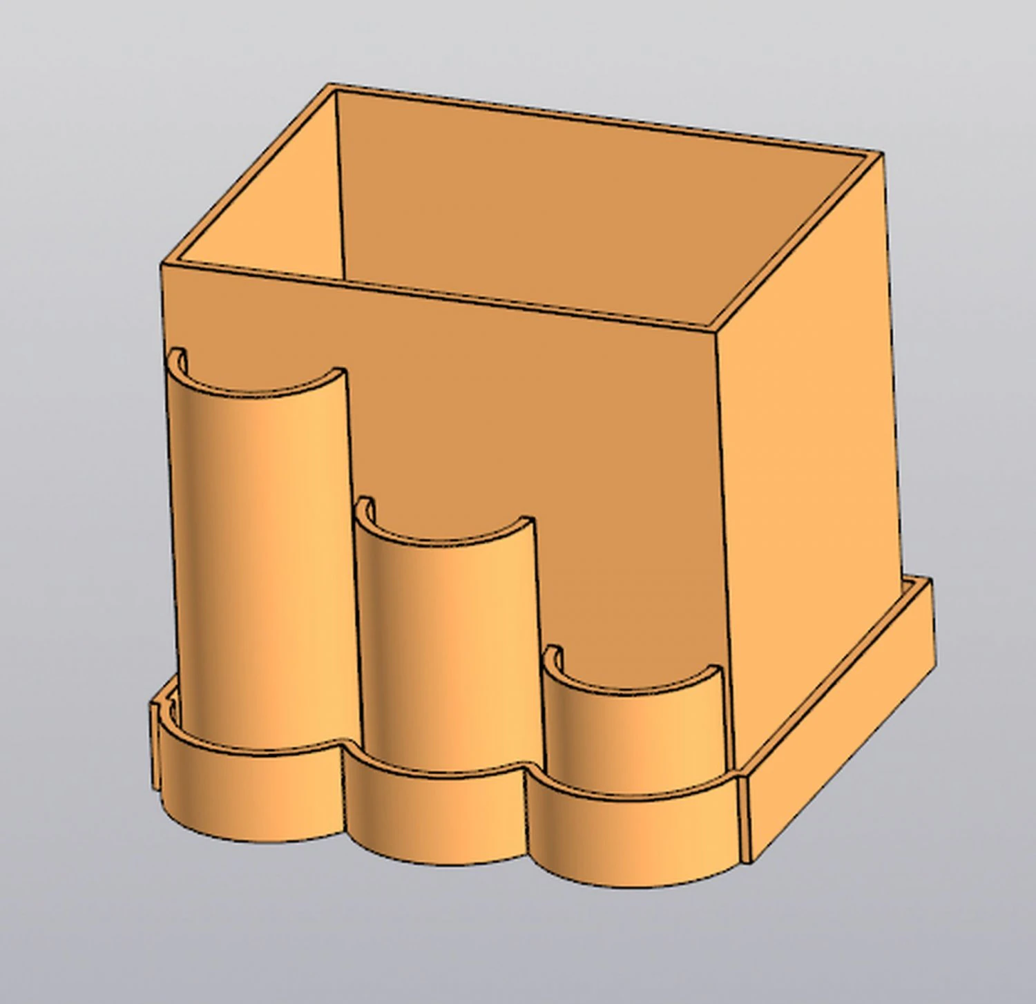 Planter Penholder round box 3D Print Model .c4d .max .obj .3ds .fbx .stl .blend 