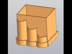 Planter Penholder round box Modelo de impresión 3D