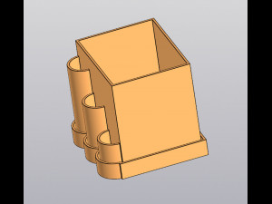 Planter Penholder round box 3D Baskı Modeli