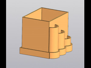 Planter Penholder round box 3D Baskı Modeli