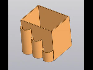 Planter Penholder round box 3D Print Model