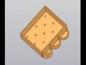 Planter Penholder round box 3D Print Model