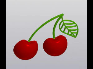 Cherry Wall decor 3D Print Model