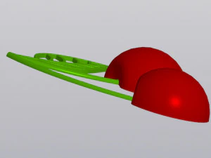 Cherry Wall decor 3D Print Model