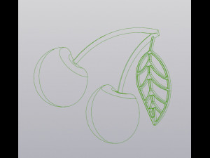 Cherry Wall decor 3Dプリントモデル