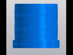 Penanam bermotif segar Model Cetak 3D