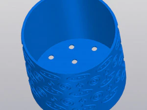 Fresh patterned planter 3D Print Model