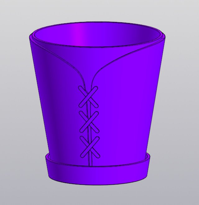 Corset Planter 3D प्रिंट मॉडल .c4d .max .obj .3ds .fbx .stl .blend 