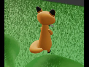 Fox-karaktergaas 3D Model
