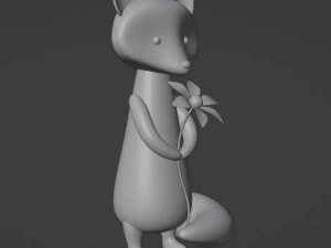 Fox-karaktergaas 3D Model