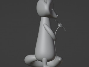Fox character mesh Model 3D