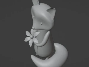 Fox-karaktergaas 3D Model
