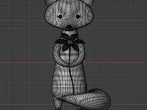 Fox-karaktergaas 3D Model