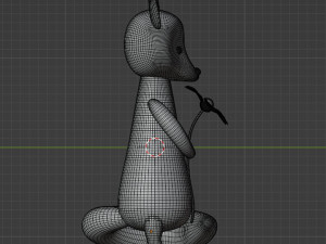 Fox character mesh Model 3D