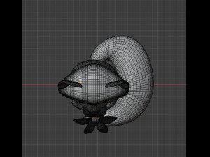 Fox character mesh Model 3D