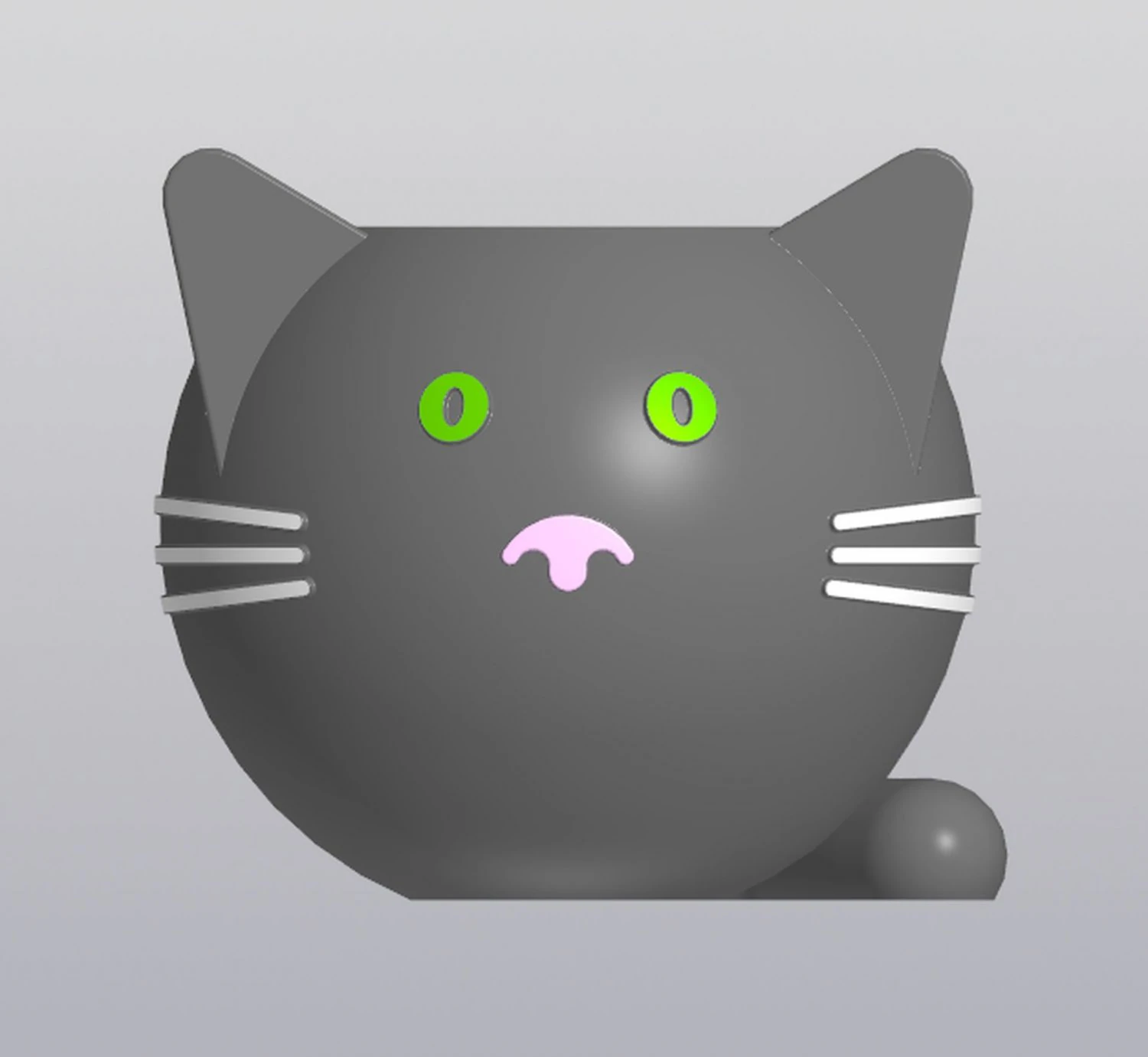 Crazy cat Planter Vase Holder for small things 3D Print Model .c4d .max .obj .3ds .fbx .stl .blend 