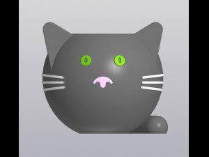 Crazy cat Planter Vase Holder for small things 3D Print Model