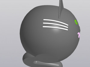 Crazy cat Planter Vase Holder for small things 3D Print Model