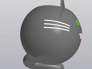 Crazy cat Planter Vase Holder for small things 3D Print Model