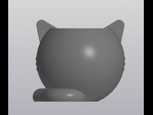 Crazy cat Planter Vase Holder for small things 3D Print Model