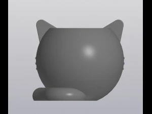 Crazy cat Planter Vase Holder for small things 3D Print Model