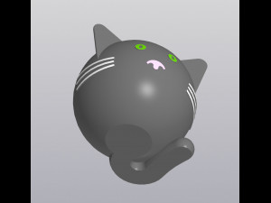 Crazy cat Planter Vase Holder for small things 3D Print Model
