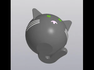 Crazy cat Planter Vase Holder for small things 3D Print Model