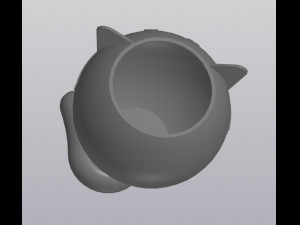 Crazy cat Planter Vase Holder for small things 3D Print Model