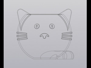Crazy cat Planter Vase Holder for small things 3D Print Model