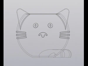 Crazy cat Planter Vase Holder for small things 3D Print Model