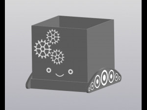 Robo Planter 3D Print Model