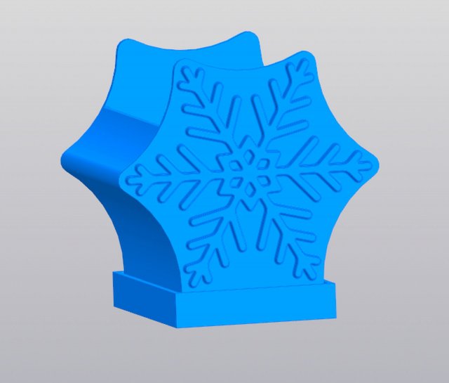 Snowflake patterned planter Model do druku 3D .c4d .max .obj .3ds .fbx .stl .blend 