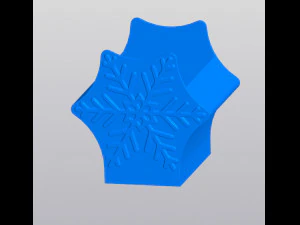 Snowflake patterned planter 3D Print Model