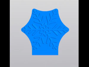 Snowflake patterned planter 3D Print Model