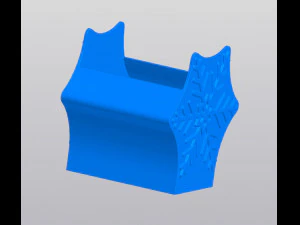 Snowflake patterned planter 3D Print Model