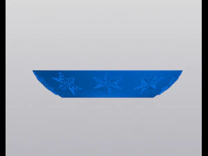 Snowball with snowflakes Planter 3D Print Model
