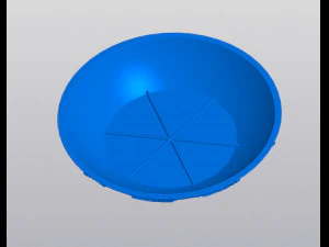 Snowball with snowflakes Planter 3D Print Model