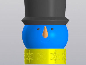 Snowman planter 3D Принт Модель