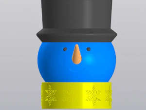 Snowman planter 3D Print Model
