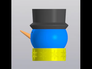 Snowman planter 3D Print Model